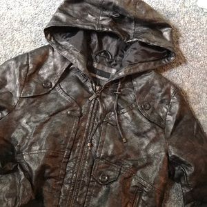 Faux leather jacket